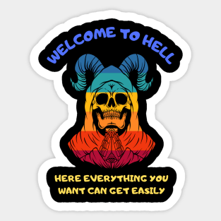 Welcome to Hell Sticker